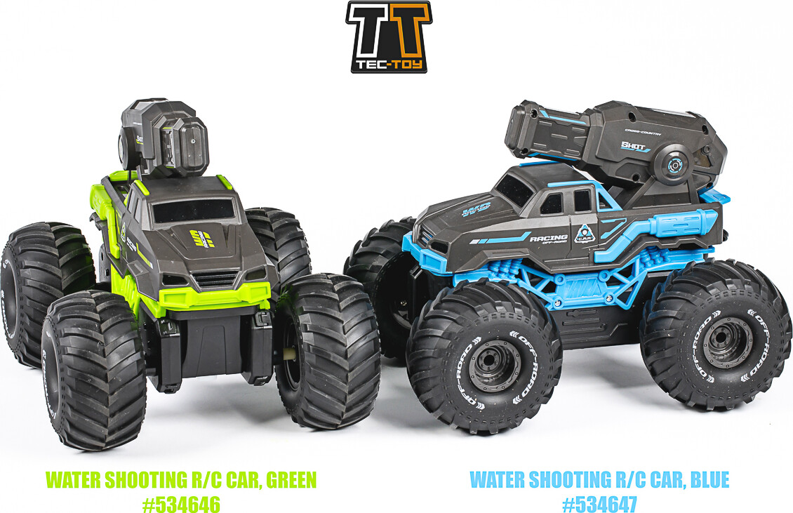 Tec-Toy - Shot Racing Rc Bil Med Vandtank - 2 4 Ghz - Grøn