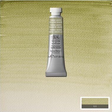 Winsor Newton - Akvarelfarve - Terre Verte - Yellow Shade 5 Ml
