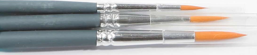 Winsor Newton - Foundation Water Colour Brushes - 3 Pensler