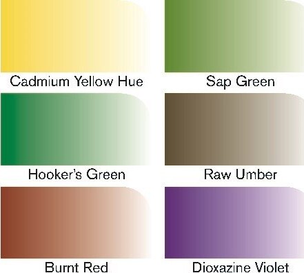 Winsor Newton - Promarker Tusser - Foliage Tones - 6 Farver