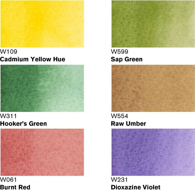 Winsor Newton - Promarker Tusser - Foliage Tones - 6 Farver
