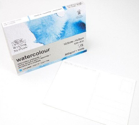 Akvarelblok - A6 - Koldpresset - 15 Sider - Winsor Newton