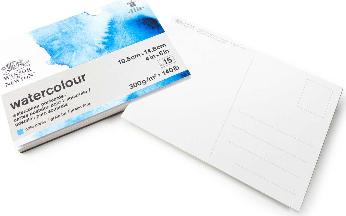 Akvarelblok - A6 - Koldpresset - 15 Sider - Winsor Newton