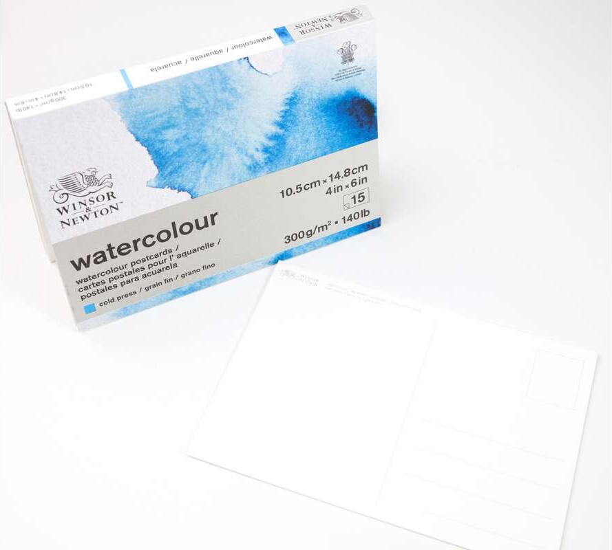 Akvarelblok - A6 - Koldpresset - 15 Sider - Winsor Newton