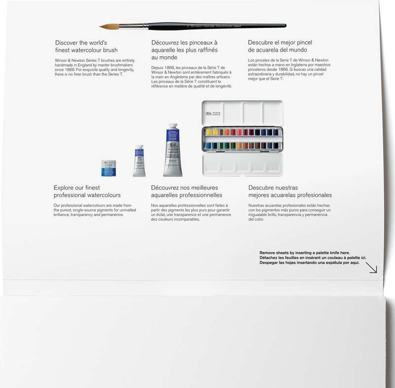 Winsor Newton - Akvarelpapir - 17X25 Cm - Hot Press - 20 Ark