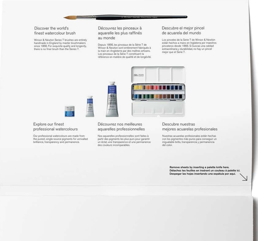 Winsor Newton - Akvarelpapir - 22X30 Cm - Hot Press - 20 Ark