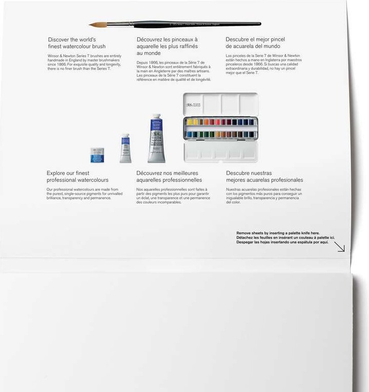 Winsor Newton - Akvarelpapir - 30X40 Cm - Hot Press - 20 Ark
