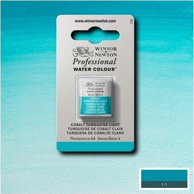 Winsor Newton - Akvarelfarve 12 Pan - Cobalt Turquoise