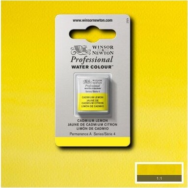 Winsor Newton - Akvarelfarve 12 Pan - Cadmium Lemon