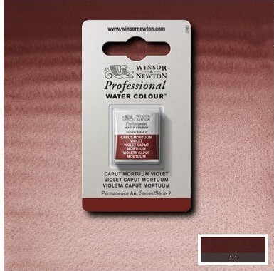 Winsor Newton - Akvarelfarve 12 Pan - Caput Mortuum Violet