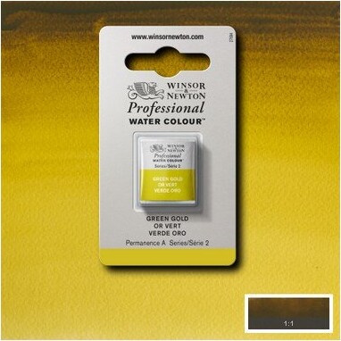 Winsor Newton - Akvarelfarve 12 Pan - Green Gold
