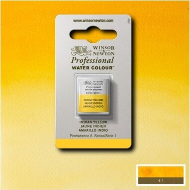 Winsor Newton - Akvarelfarve 12 Pan - Indian Yellow