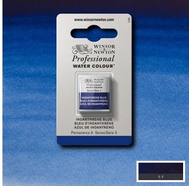 Winsor Newton - Akvarelfarve 12 Pan - Indianthrene Blue