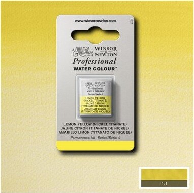 Winsor Newton - Akvarelfarve 12 Pan - Lemon Yellow