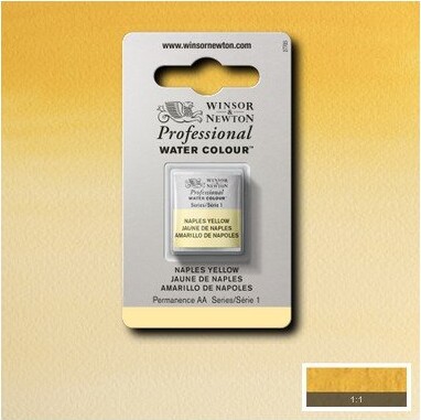 Winsor Newton - Akvarelfarve 12 Pan - Naples Yellow