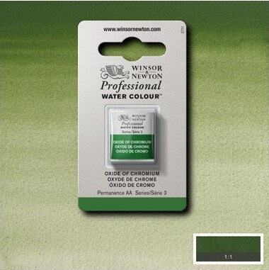 Winsor Newton - Akvarelfarve 12 Pan - Oxide Of Chromium