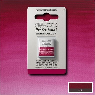 Winsor Newton - Akvarelfarve 12 Pan - Permanent Magenta