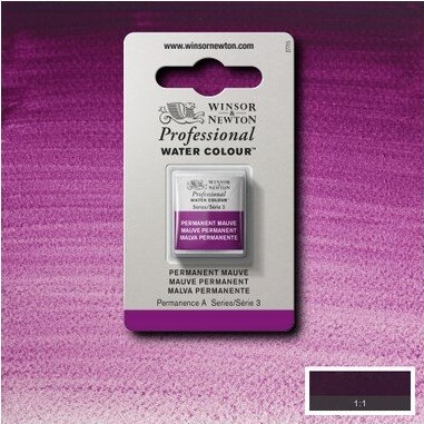 Winsor Newton - Akvarelfarve 12 Pan - Permanent Mauve