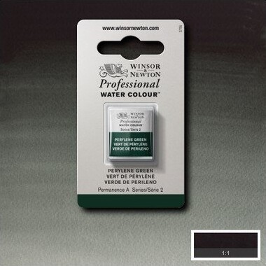 Winsor Newton - Akvarelfarve 12 Blok - Perylene Green