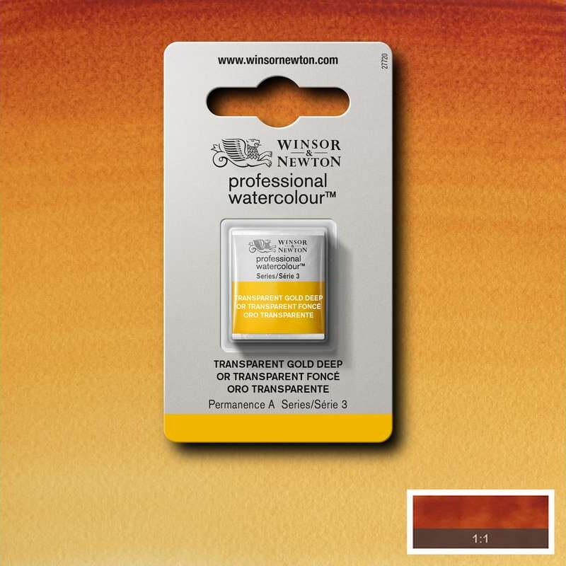 Winsor Newton - Akvarelfarve 12 Pan - Quinacridone Gold