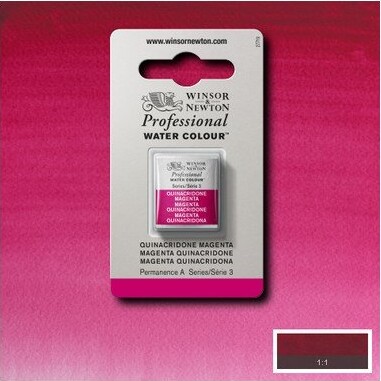 Winsor Newton - Akvarelfarve 12 Pan - Quinacridone Magenta