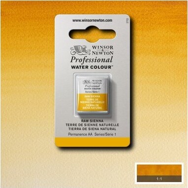 Winsor Newton - Akvarelfarve 12 Pan - Raw Sienna