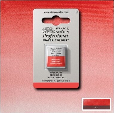 Winsor Newton - Akvarelfarve 12 Pan - Rose Dore