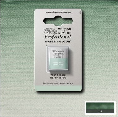 Winsor Newton - Akvarelfarve 12 Pan - Terre Verte