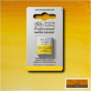 Winsor Newton - Akvarelfarve 12 Blok - Transparent Yellow