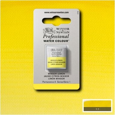 Winsor Newton - Akvarelfarve 12 Pan - Winsor Lemon