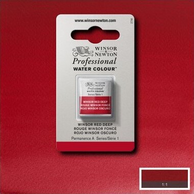 Winsor Newton - Akvarelfarve 12 Pan - Winsor Red Deep