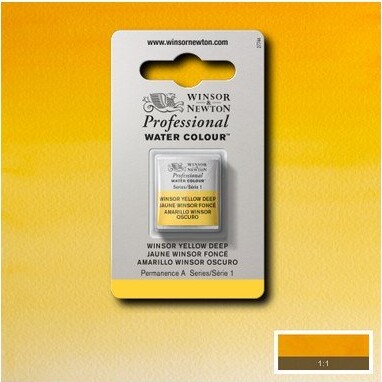 Winsor Newton - Akvarelfarve 12 Pan - Winsor Yellow Deep