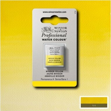 Winsor Newton - Akvarelfarve 12 Pan - Winsor Yellow