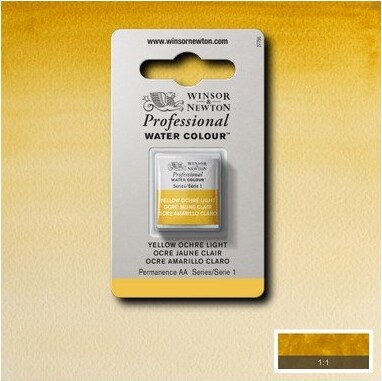 Winsor Newton - Akvarelfarve 12 Pan - Yellow Ochre Light