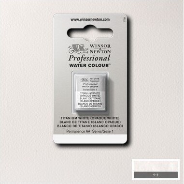 Winsor Newton - Akvarelfarve 12 Pan - Titanium White Opaque