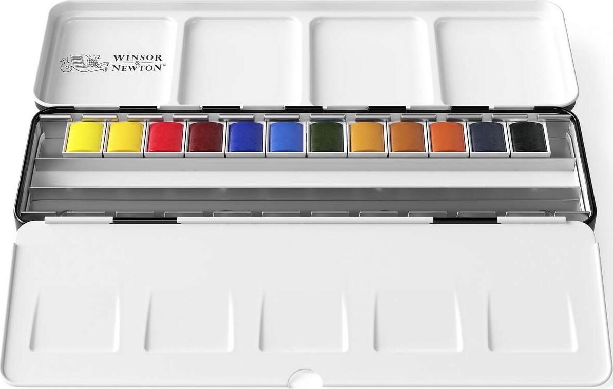 Winsor Newton - Akvarelfarve Sæt - 12 Farver