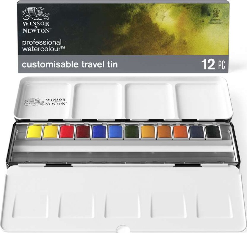 Winsor Newton - Akvarelfarve Sæt - 12 Farver