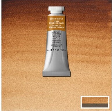 Winsor Newton - Akvarelfarve - Burnt Umber 14 Ml