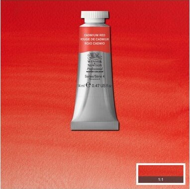Winsor Newton - Akvarelfarve - Cadmium Red 14 Ml
