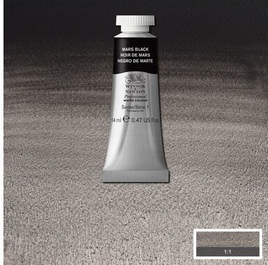 Winsor Newton - Akvarelfarve - Mars Black 14 Ml