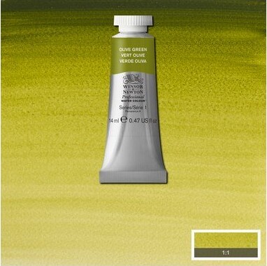 Winsor Newton - Akvarelfarve - Olive Green 14 Ml