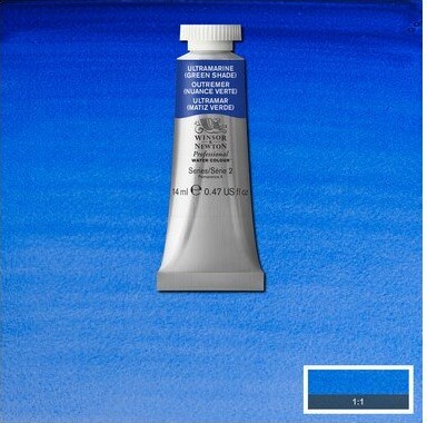 Winsor Newton - Akvarelfarve - Ultramarine - Green Shade 14 Ml