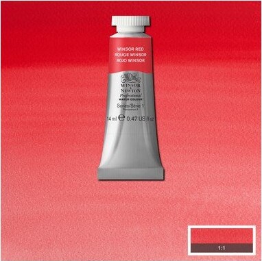 Winsor Newton - Akvarelfarve - Winsor Red 14 Ml