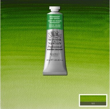 Winsor Newton - Akvarelfarve - Permanent Sap Green 37 Ml