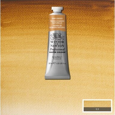 Winsor Newton - Akvarelfarve - Raw Umber 37 Ml
