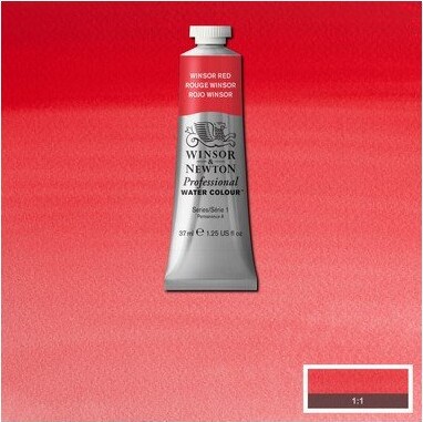 Winsor Newton - Akvarelfarve - Winsor Red 37 Ml