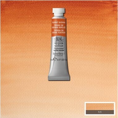 Winsor Newton - Akvarelfarve - Burnt Sienna 5 Ml
