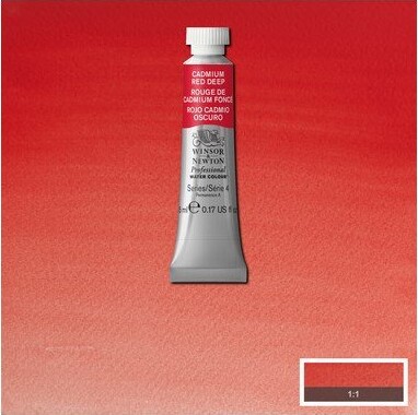 Winsor Newton - Akvarelfarve - Cadmium Red Deep 5 Ml