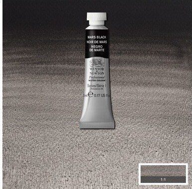 Winsor Newton - Akvarelfarve - Mars Black 5 Ml