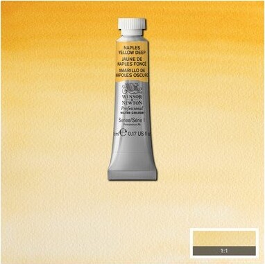 Winsor Newton - Akvarelfarve - Naples Yellow Deep 5 Ml